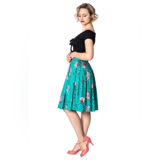 Banned Addicted 50s Neule Teal